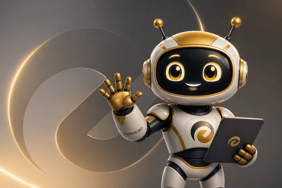 Assistente Evolve360 — mascote 3D